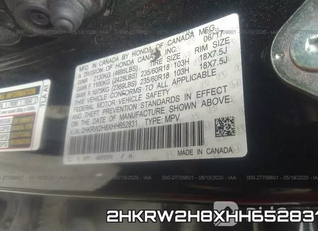 2HKRW2H8XHH652831 фото 10