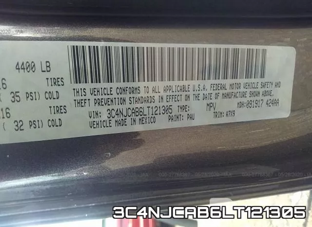 3C4NJCAB6LT121305 фото 10