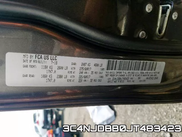 3C4NJDBB0JT483423 фото 2
