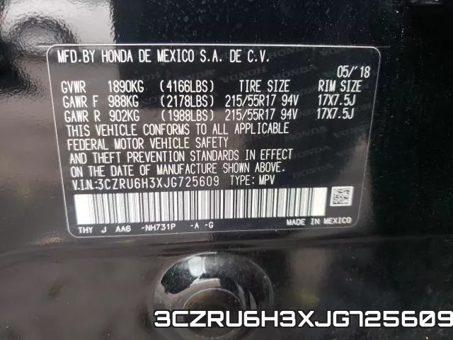 3CZRU6H3XJG725609 фото 2