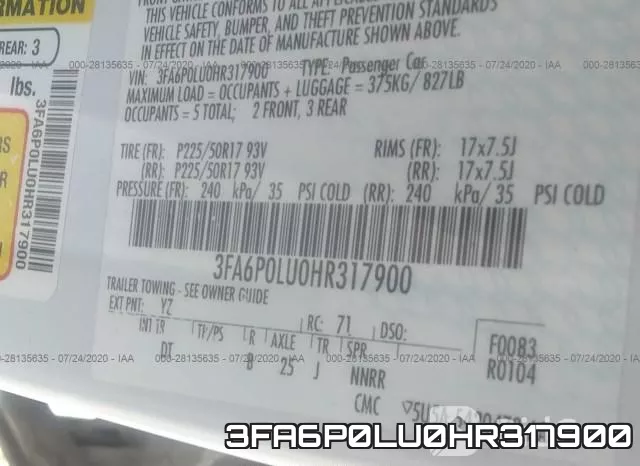3FA6P0LU0HR317900 фото 10