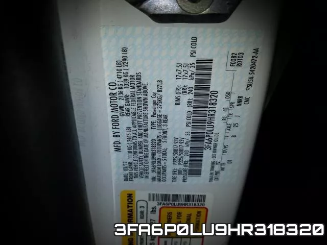 3FA6P0LU9HR318320 фото 2