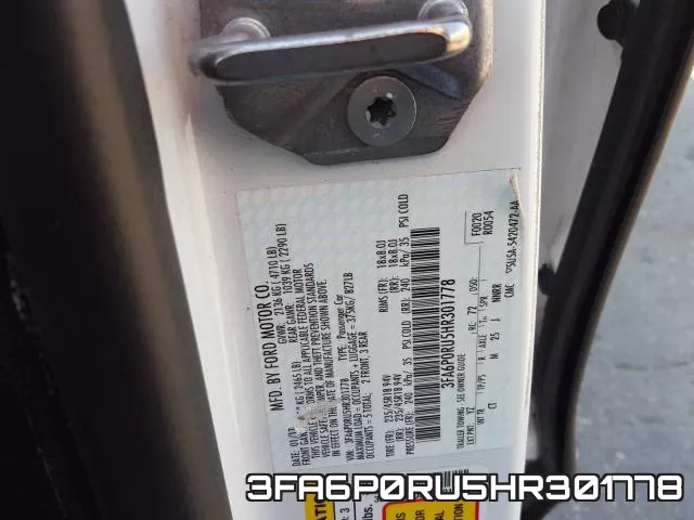 3FA6P0RU5HR301778 фото 2