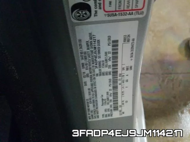 3FADP4EJ9JM114217 фото 2