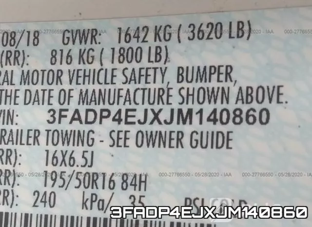 3FADP4EJXJM140860 фото 10