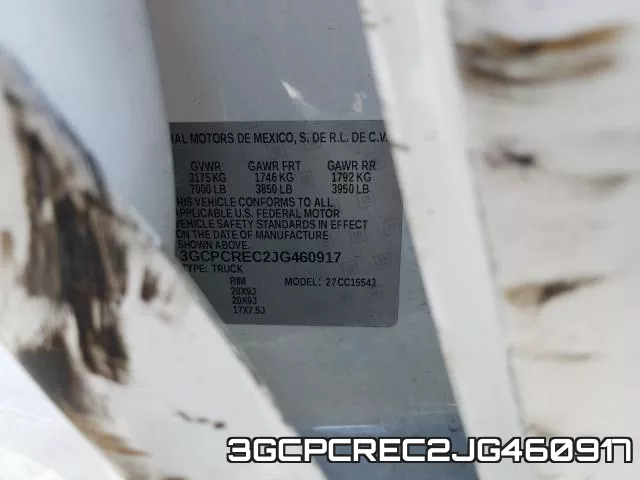3GCPCREC2JG460917 фото 2