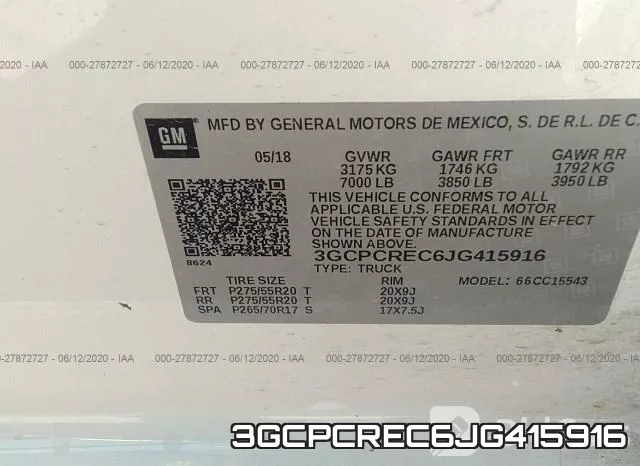 3GCPCREC6JG415916 фото 10