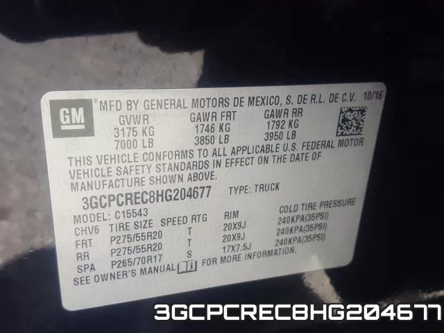 3GCPCREC8HG204677 фото 2