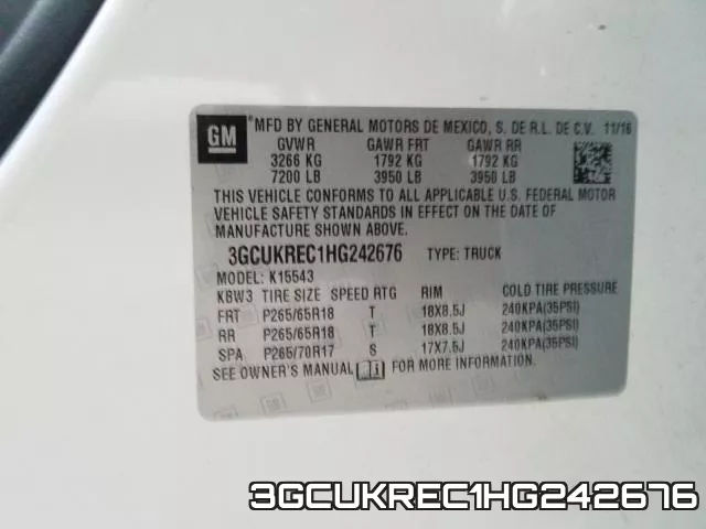 3GCUKREC1HG242676 фото 2