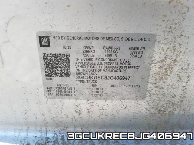 3GCUKREC8JG406947 фото 2