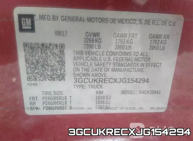 3GCUKRECXJG154294 фото 10