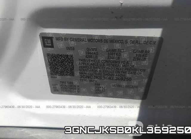 3GNCJKSB0KL369250 фото 10
