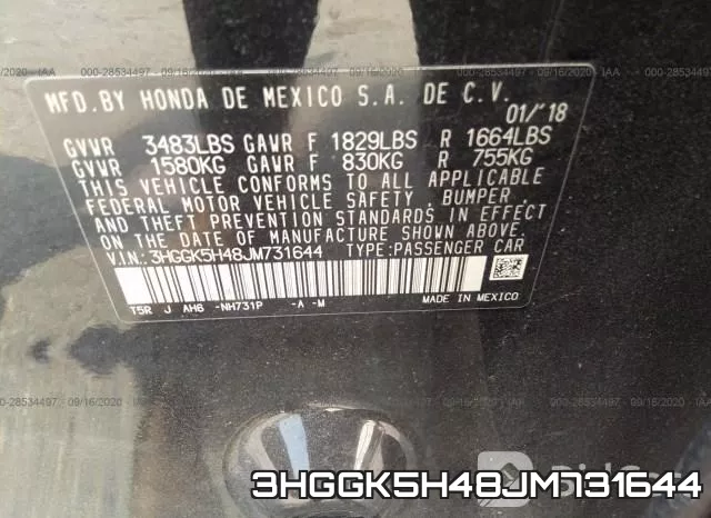 3HGGK5H48JM731644 фото 10