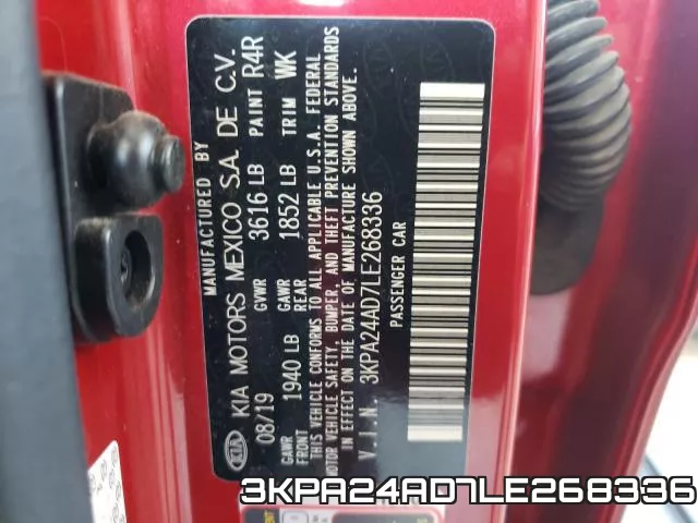 3KPA24AD7LE268336 фото 2