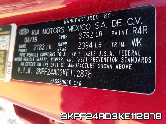 3KPF24AD3KE112878 фото 2