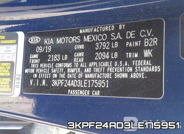 3KPF24AD3LE175951 фото 10