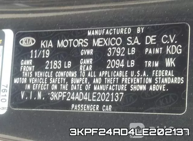 3KPF24AD4LE202137 фото 10