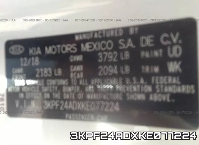 3KPF24ADXKE077224 фото 10