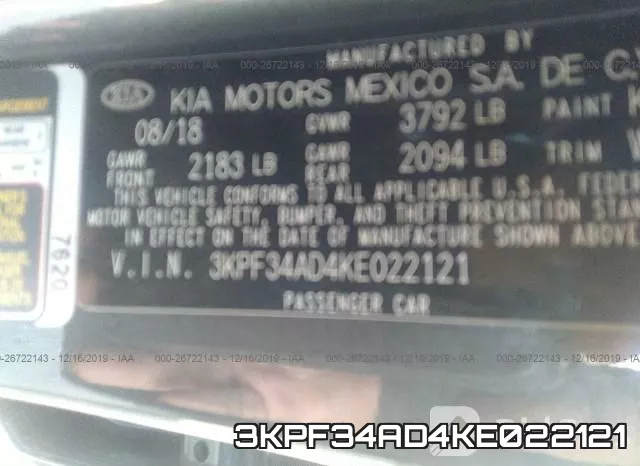 3KPF34AD4KE022121 фото 10