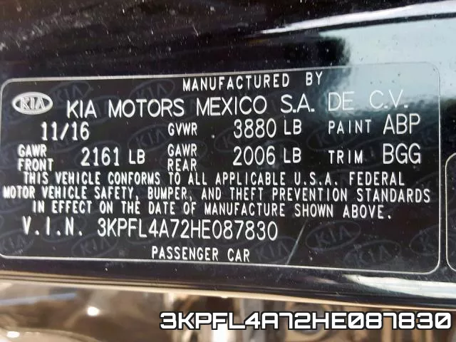3KPFL4A72HE087830 фото 2