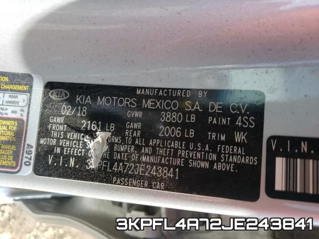 3KPFL4A72JE243841 фото 2