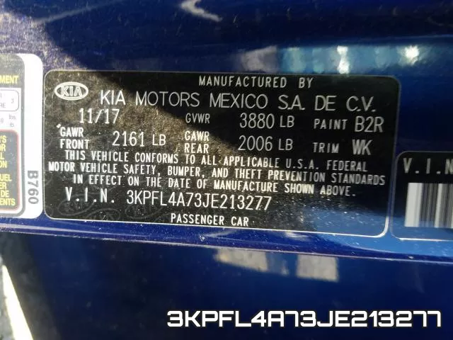 3KPFL4A73JE213277 фото 2