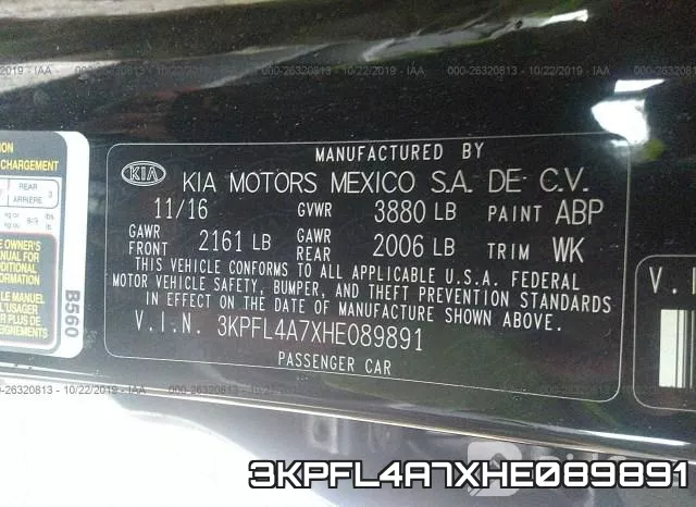 3KPFL4A7XHE089891 фото 10