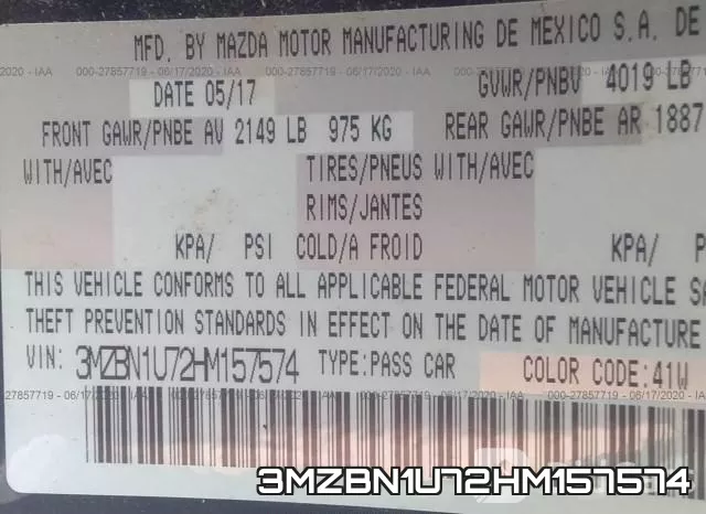 3MZBN1U72HM157574 фото 10