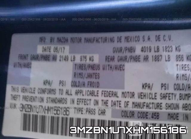 3MZBN1U7XHM156186 фото 10