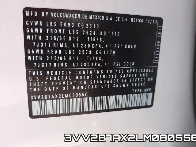 3VV2B7AX2LM080556 фото 2