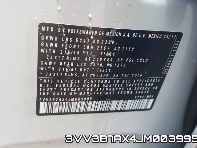 3VV3B7AX4JM003995 фото 2