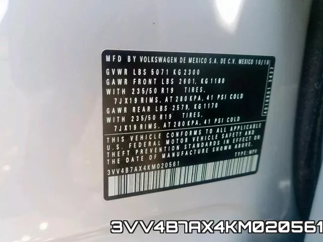 3VV4B7AX4KM020561 фото 2