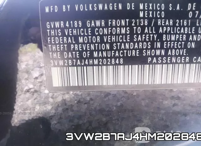 3VW2B7AJ4HM202848 фото 10