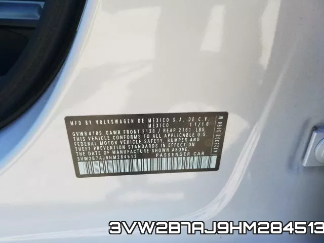 3VW2B7AJ9HM284513 фото 2