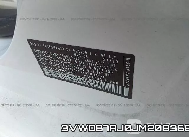 3VWDB7AJ0JM208368 фото 10
