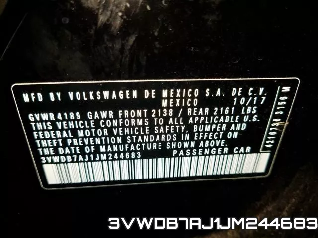 3VWDB7AJ1JM244683 фото 2