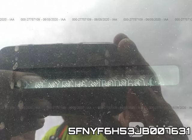 5FNYF6H53JB007631 фото 10