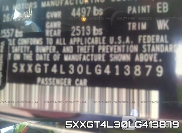 5XXGT4L30LG413879 фото 10