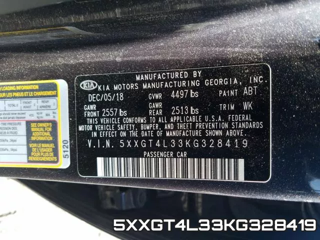 5XXGT4L33KG328419 фото 2