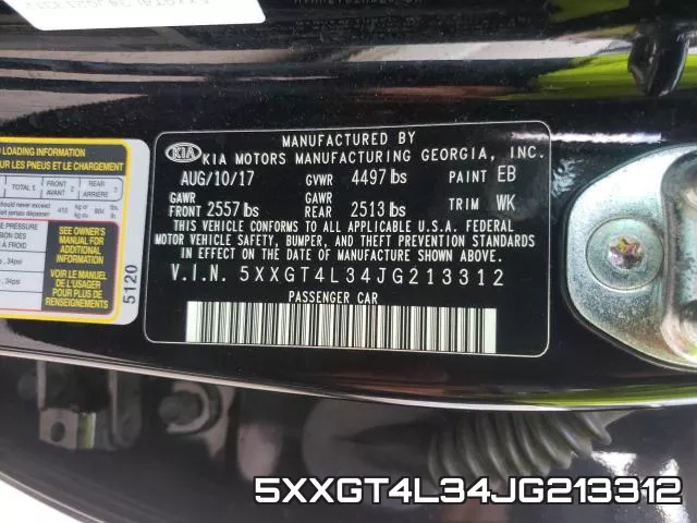 5XXGT4L34JG213312 фото 2
