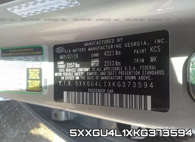 5XXGU4L1XKG373594 фото 10