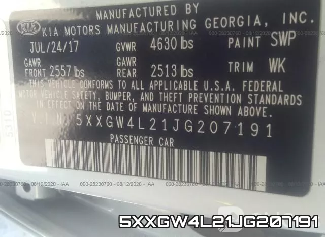5XXGW4L21JG207191 фото 10
