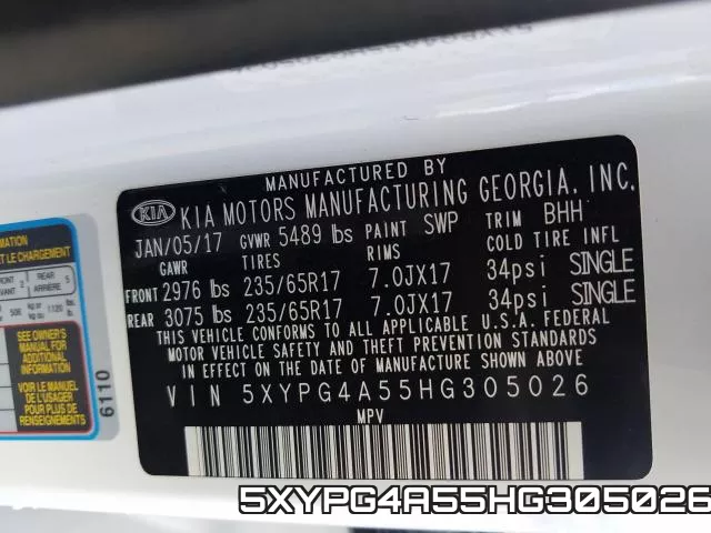 5XYPG4A55HG305026 фото 2