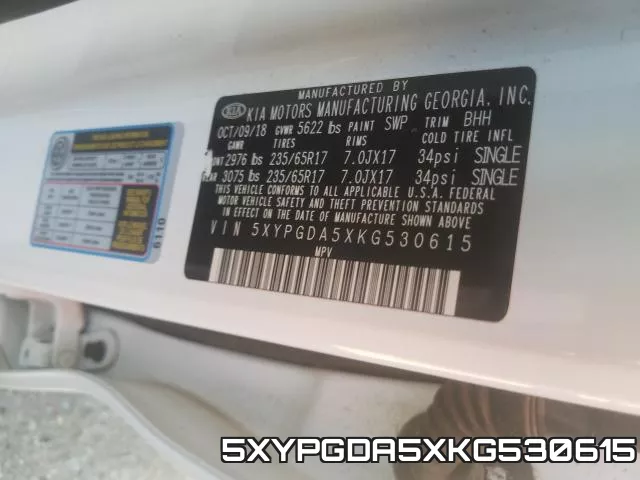 5XYPGDA5XKG530615 фото 2