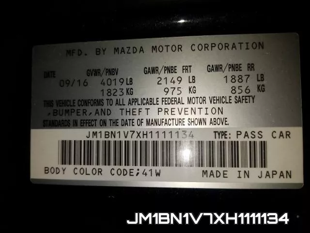 JM1BN1V7XH1111134 фото 2