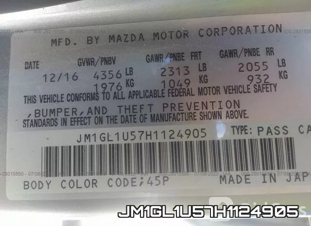 JM1GL1U57H1124905 фото 10