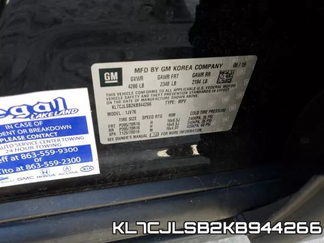 KL7CJLSB2KB944266 фото 2