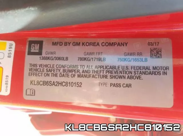 KL8CB6SA2HC810152 фото 2