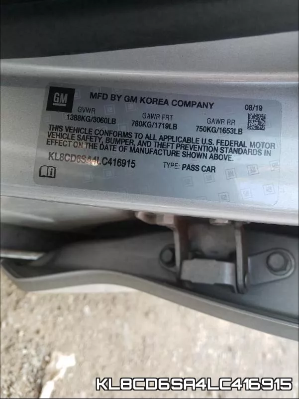 KL8CD6SA4LC416915 фото 2