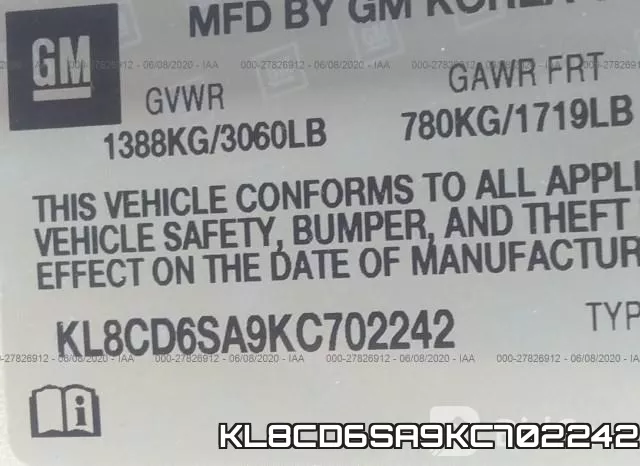 KL8CD6SA9KC702242 фото 10